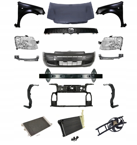 фото №1, Fiat panda 169 2003-2012 kompletny перед капот