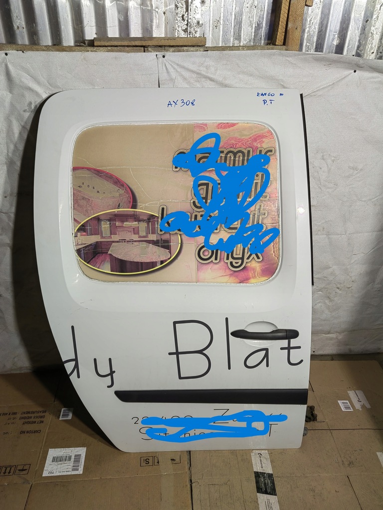 фото №1, Дверь сдвижные правое задняя renault kangoo ii citan