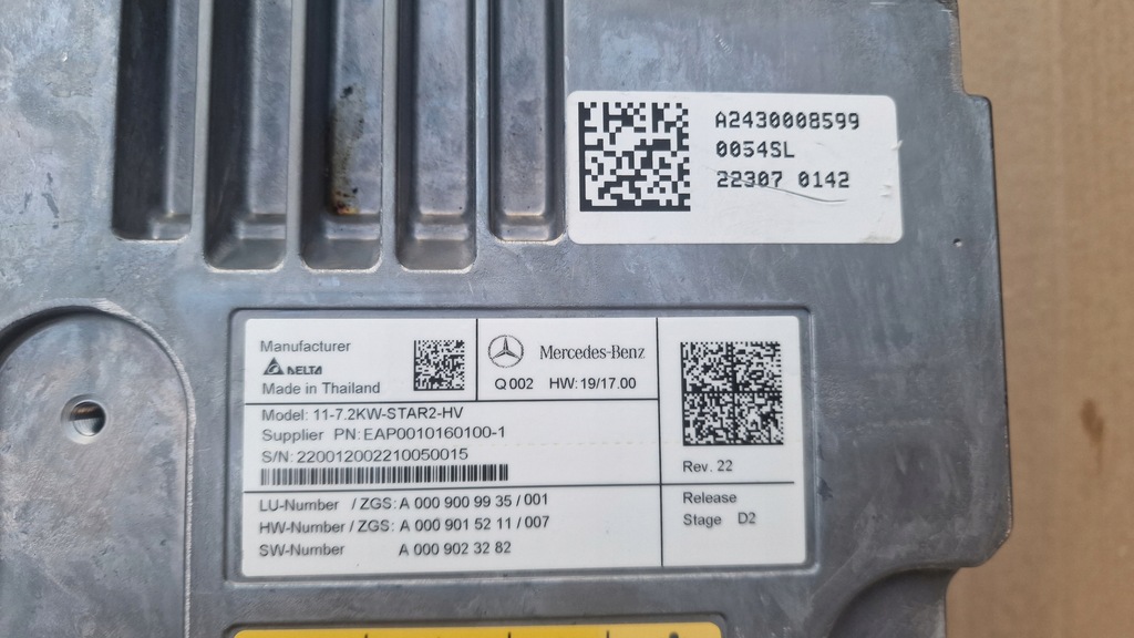 фото №6, Mercedes eqa 300 модуль заряджання блок керування a2430008599 a0009009935 7.2 kw