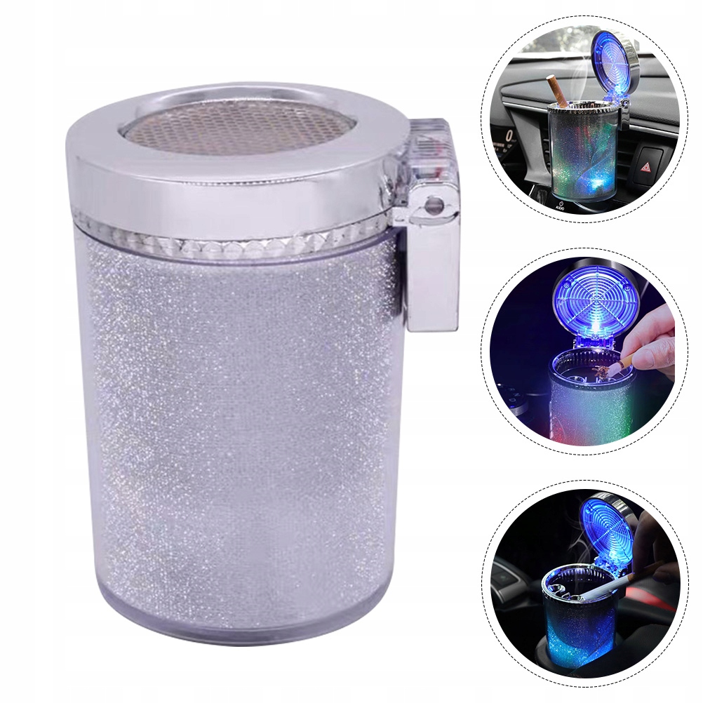 фото №7, Kreatywna лампа led авто пепельница автомобильная с