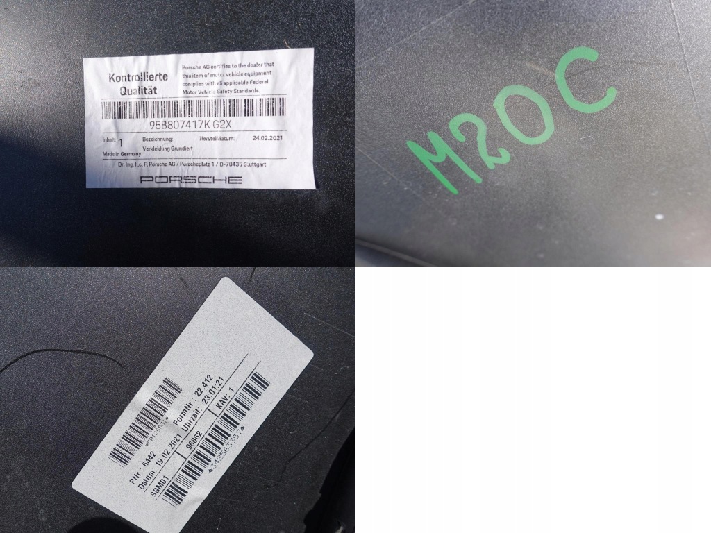 фото №12, Porsche оригінальний номер 95b807421l бампер pdc