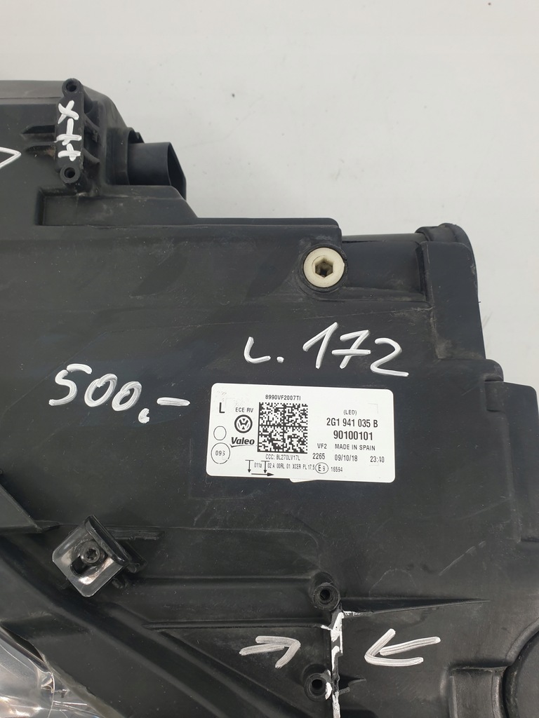 фото №12, Vw polo 2g1 vi 17- full led лампа левая 2g1941035b