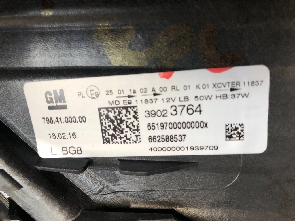 фото №15, Фара левый opel astra k intellilux