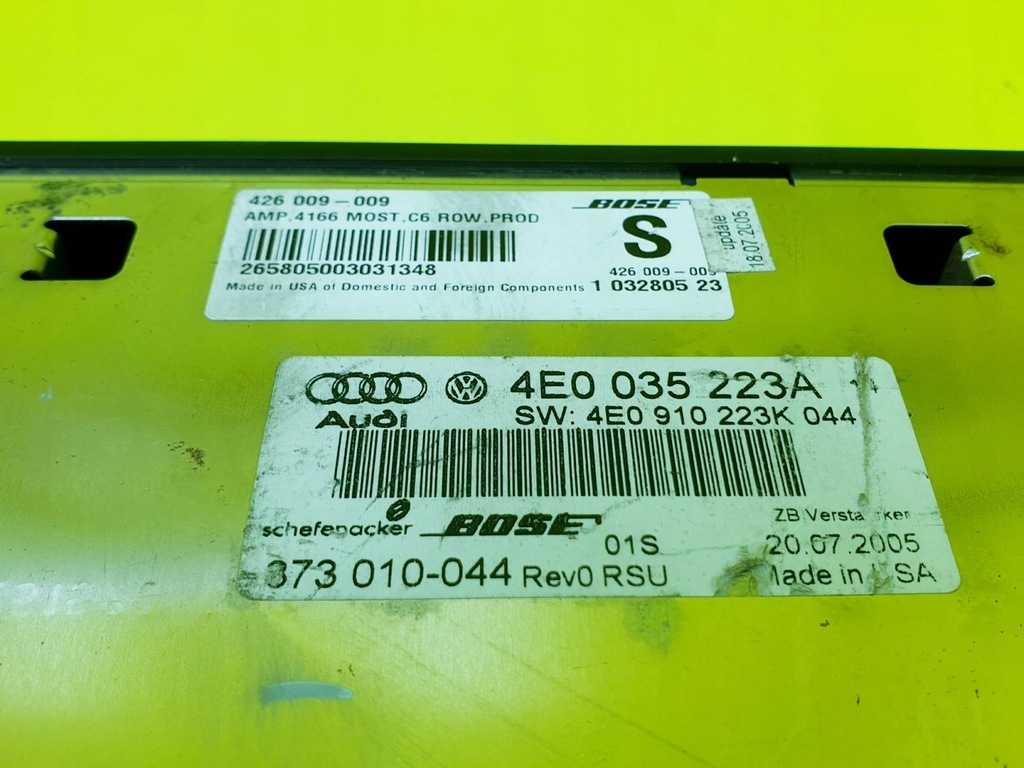 фото №8, Усилитель динамиков радио audi a8 d3 bose