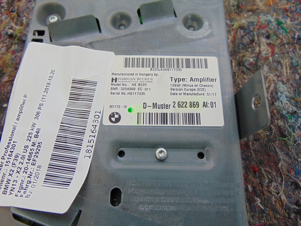 фото №8, Динамики bmw x2 усилитель harman/kardon комплект