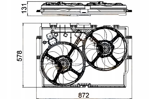 фото №1, Hella вентилятор радіатора з корпус fiat ducato