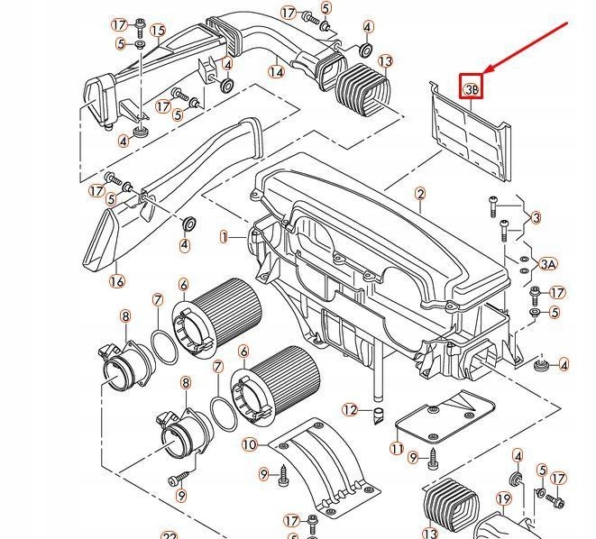 фото №6, Сітка vag audi r8 4.2l 5.2l 2008-2015 оригінальний 420133360c