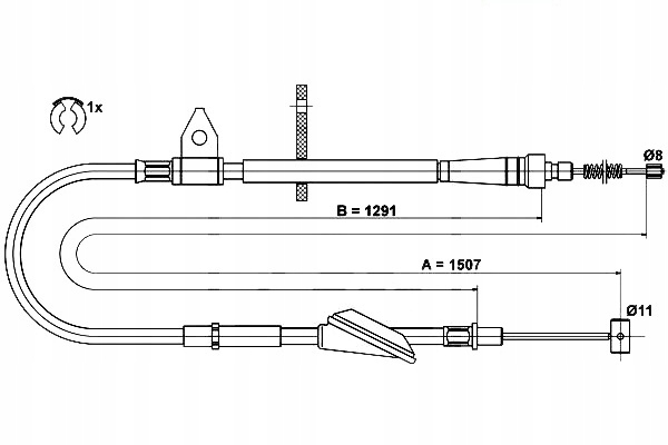 фото №1, Ate 24.3727-0774.2 cięgło, гальмо стояночний