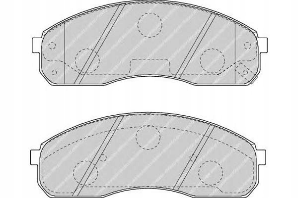 фото №1, Ferodo fdb1595 набір гальмівних колодок гальмівних, гальма дискові