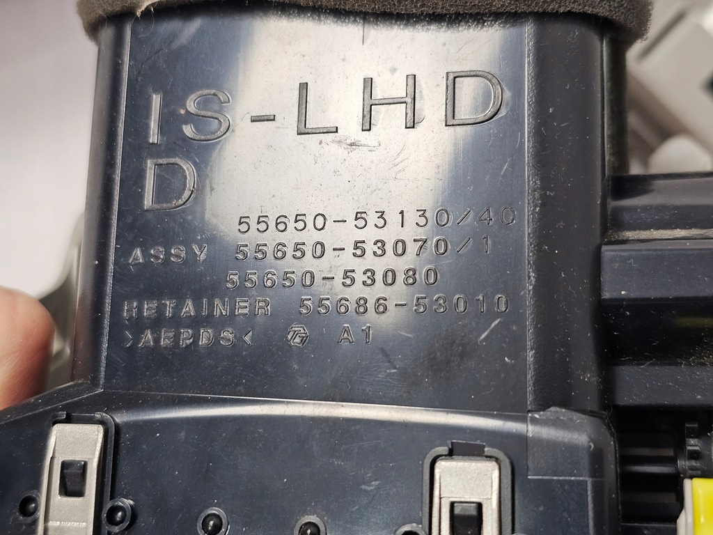 фото №11, Приборная панель dekor часы решётка обдув средняя левая правая lexus is iii 300h