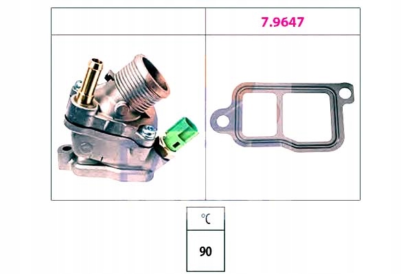 фото №1, Facet термостат volvo c70 i coupe 2.3 t-5