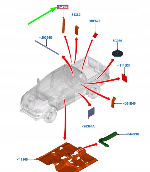 фото №1, Ford ranger t6 mk1 rear лента 1906863 eb3b-412a36-aa original