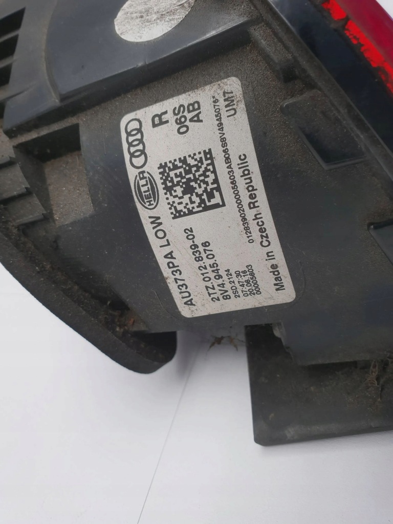 фото №8, Audi a3 s3 8v 2016 лампи задній кришки багажника