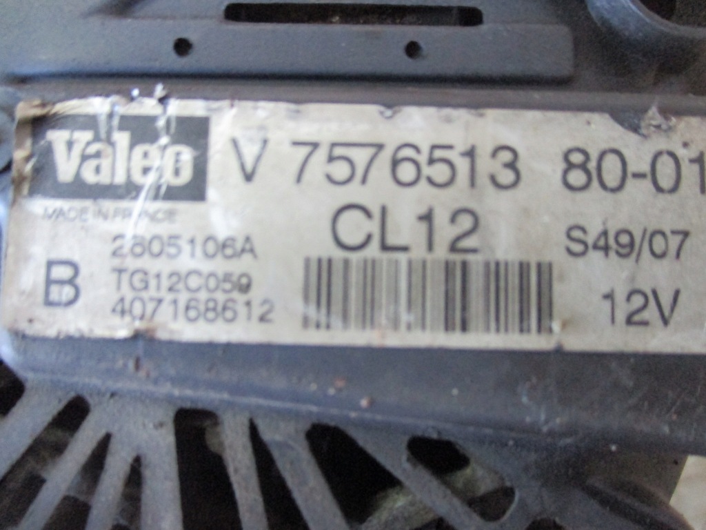Генератор peugeot 207 v7576513 Оригинал