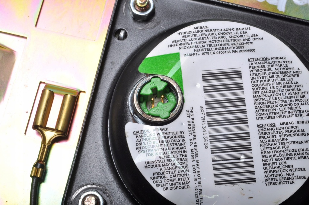 фото №6, Hyundai coupe ii gk tiburon подушка повітряна водія подушка безпеки