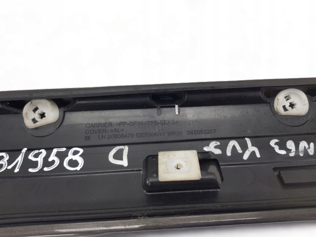 Купить Молдинг защита стойка левая opel zafira c lh 20808479 лак 190