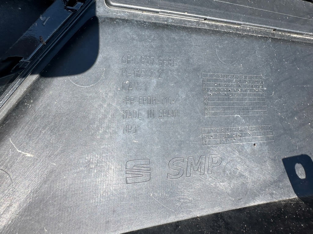 фото №8, Seat ibiza v 5 задняя задний бампер hb 17- 6f0807568e