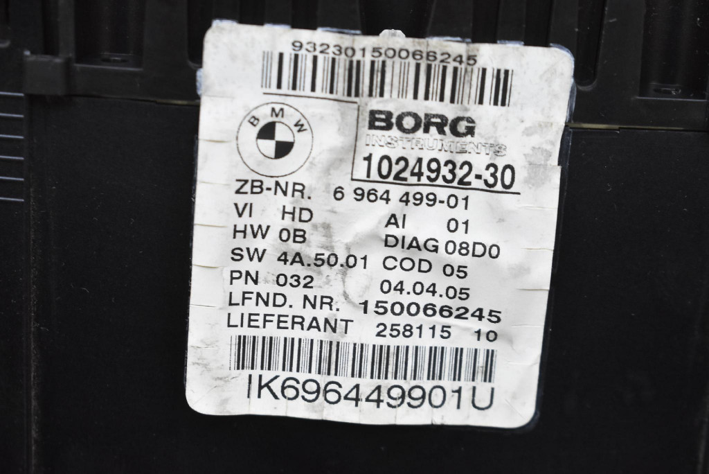 фото №8, Лічильник прилади eu 6964499 bmw e87 1.6i 115km 04-07