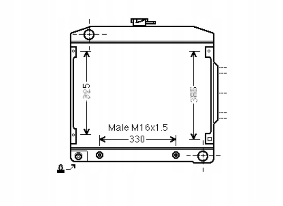 Купити Радіатор mercedes 280sel w116 1165010901 mosiądz!