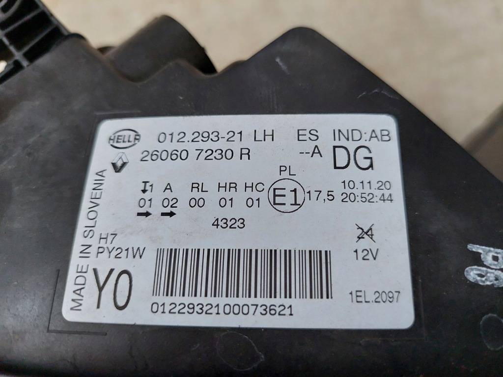 фото №13, Лампа левая - линза - led - renault scenic iv - lift