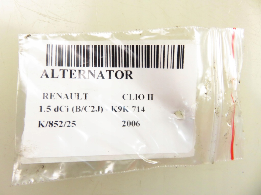 фото №2, Генератор renault clio ii 1.5 dci 68 8200386806 2542945b tg11c034