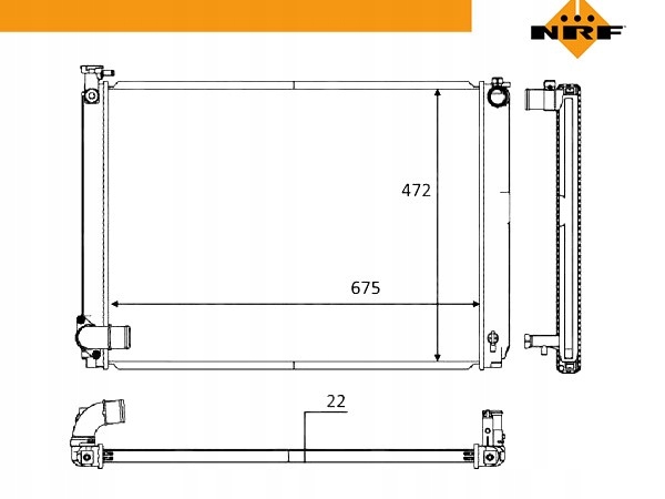 фото №2, Nrf 58604 радиатор, система охлаждение двигателя