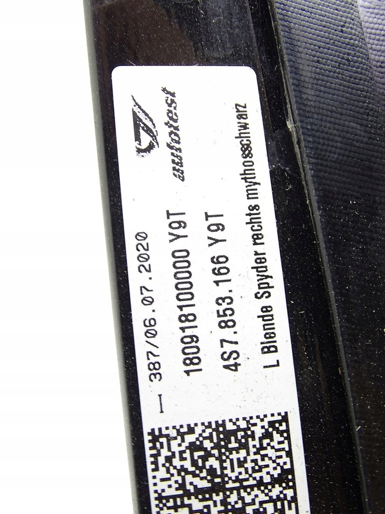 фото №4, Молдинг заглушка накладка стойка правая audi r8 4s spyder 4s7853166