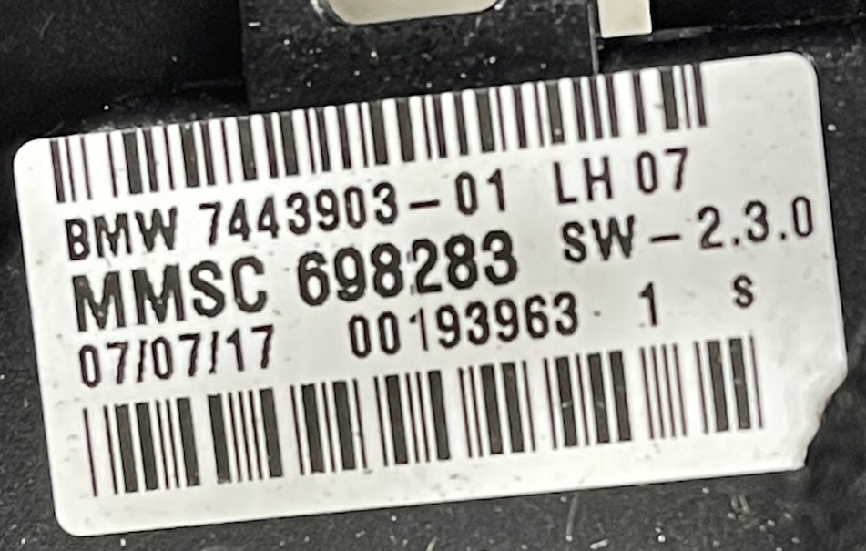 фото №8, Bmw x3 g01 x4 g02 зеркало наружное левая 9 pin 7443903