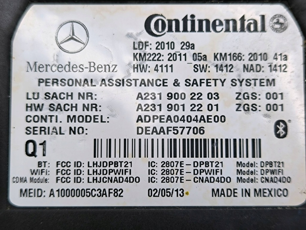 Mercedes-benz gl x166 2013 блок керування / модуль керуючий телефоном Недорого