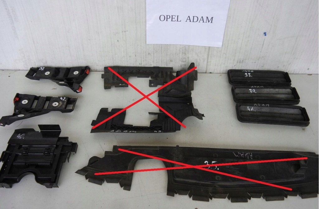 фото №10, Воздуховод воздуха направляющая решётки вентиляционные opel adam 13356508