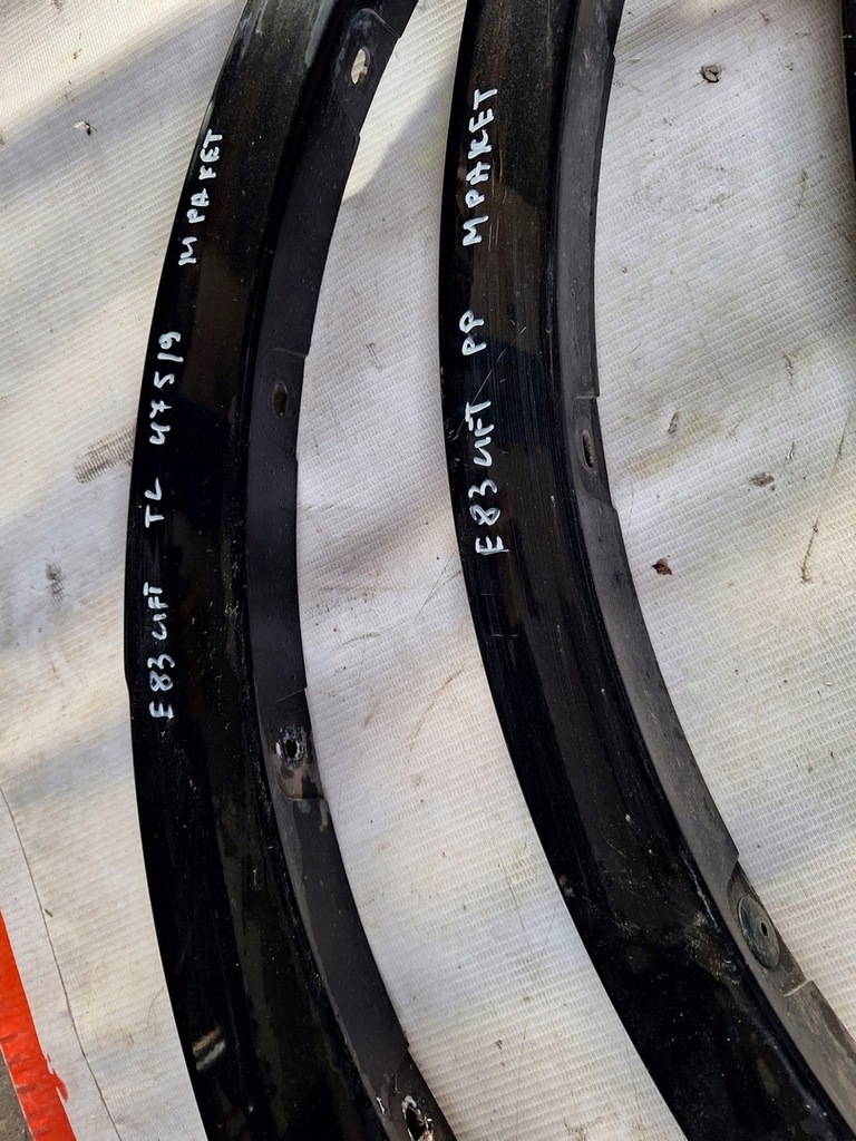 фото №11, Bmw x3 e83 m-pakiet накладки крыла перед задняя комплект