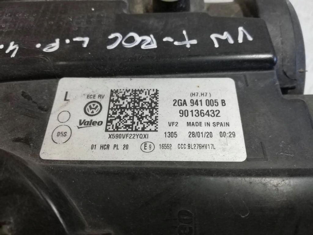 фото №8, Ss vw t-roc левая лампа перед фара колпачки 2ga941005b