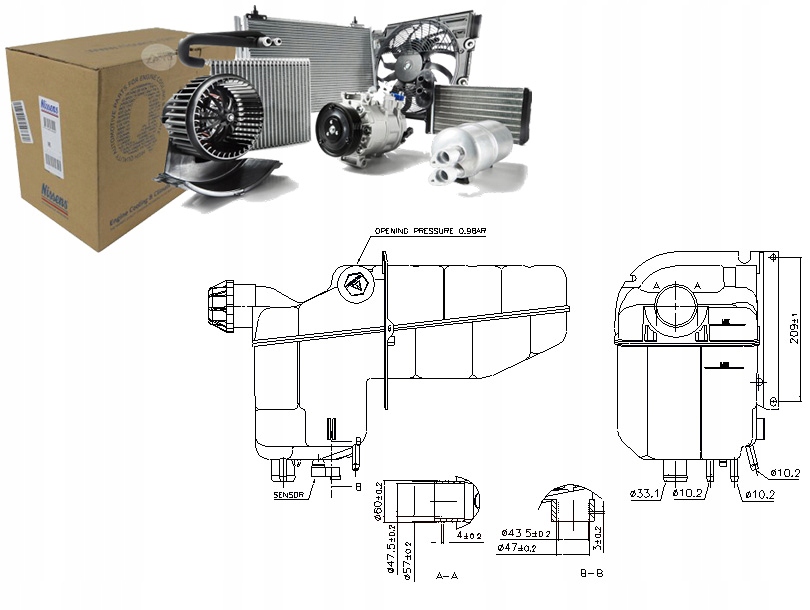 фото №1, Бак розширювальний рідина охолоджуючої scania 4 p g r t
