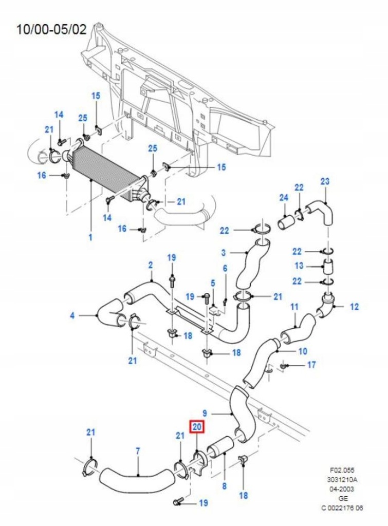 фото №8, Хомут трубы интеркулер ford mondeo 00-07