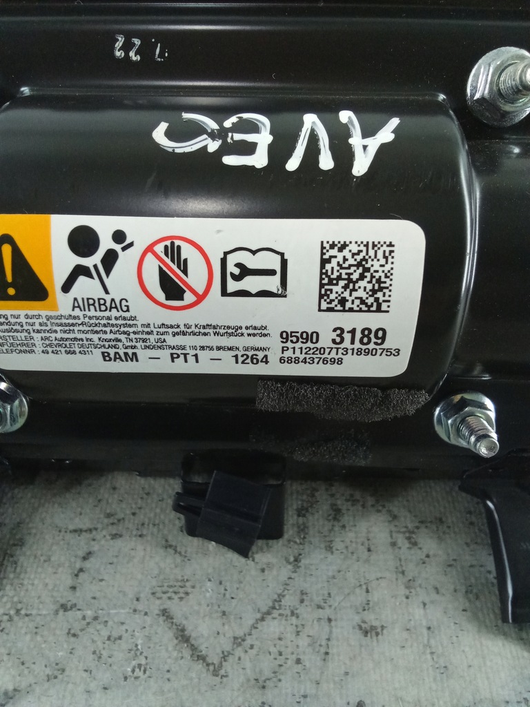 фото №4, E11 подушка пассажира aveo t300 95903189