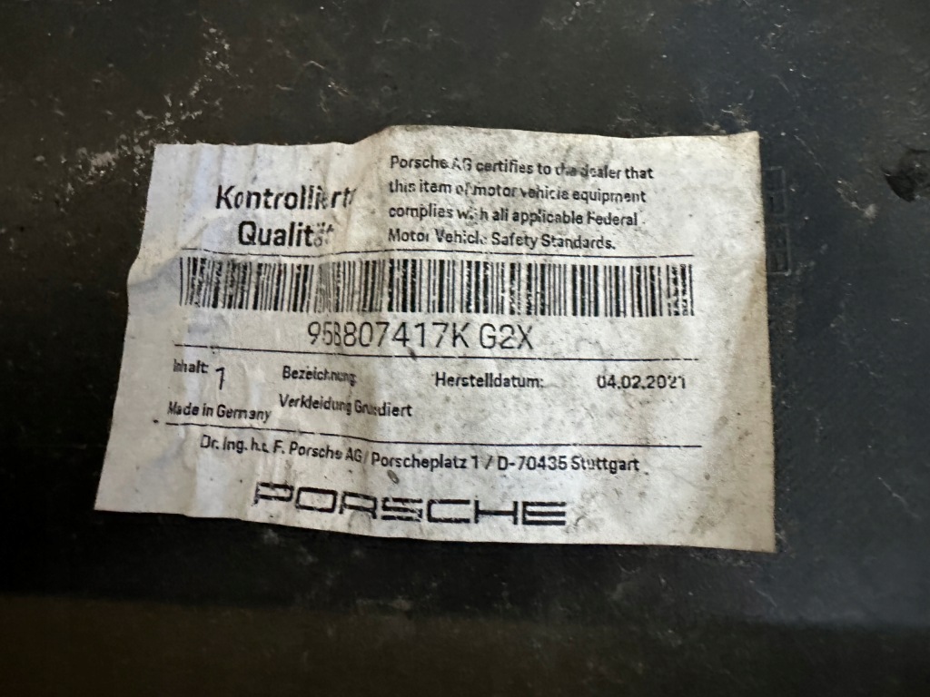 Бампер задняя задний porsche macan 95b807417k g2x оригинал Доставка