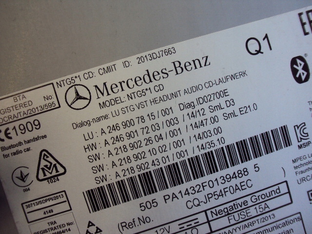 фото №7, Радио навигация ntg 5.1 mercedes b-klasa w246