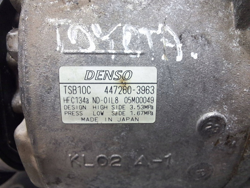 фото №6, Компрессор кондиционера toyota iq 1.0 vvti 447260-3963