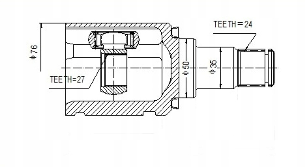 фото №2, Шарнир внутренний левый toyota avensis verso camry rav 4