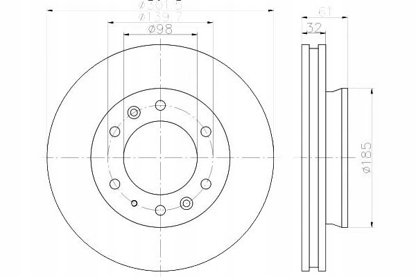 фото №7, Диск ham. ford p. ranger 2.0- 3.2 tdci 4x4 11-