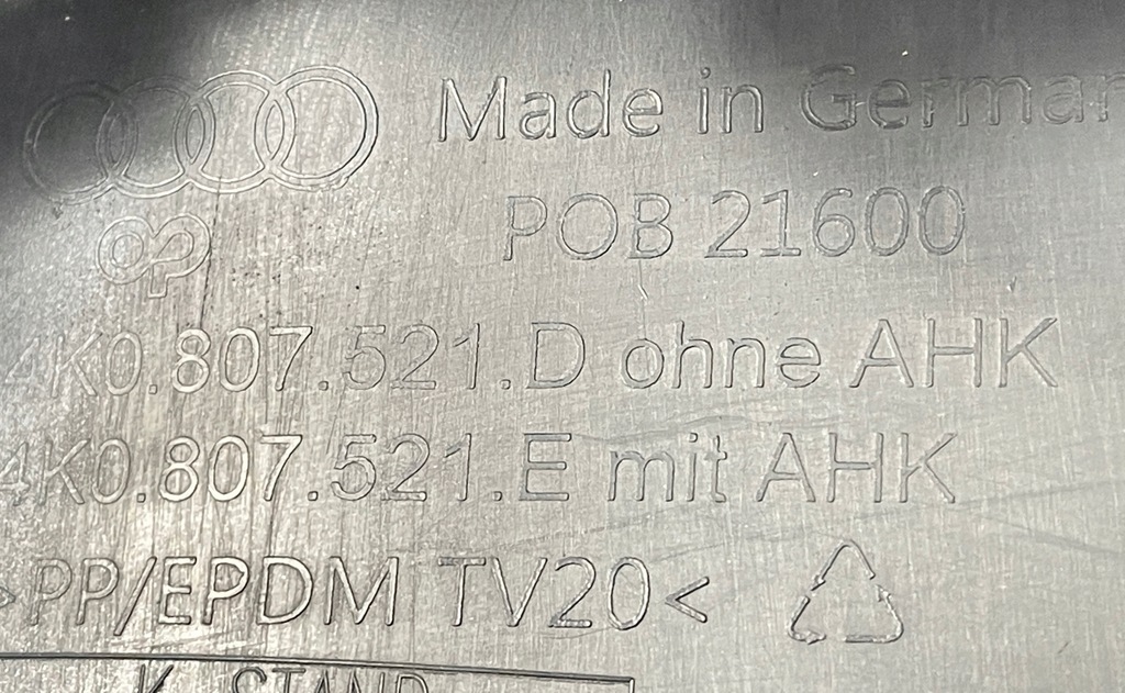 фото №9, Спойлер бампера накладка задня audi a6 c8 4k0807521d