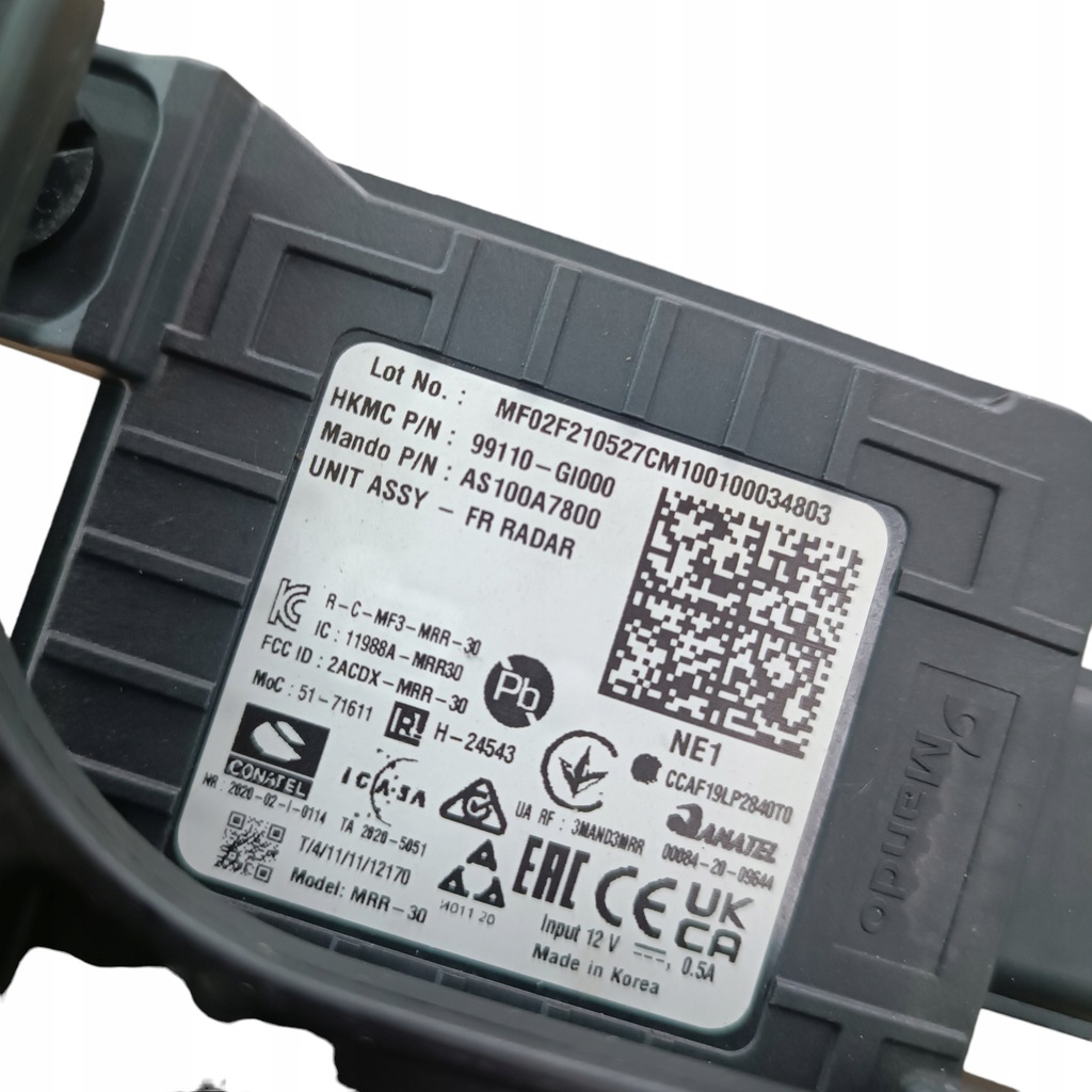 фото №8, Радар датчик acc hyundai ioniq 5 v 99110-gi000