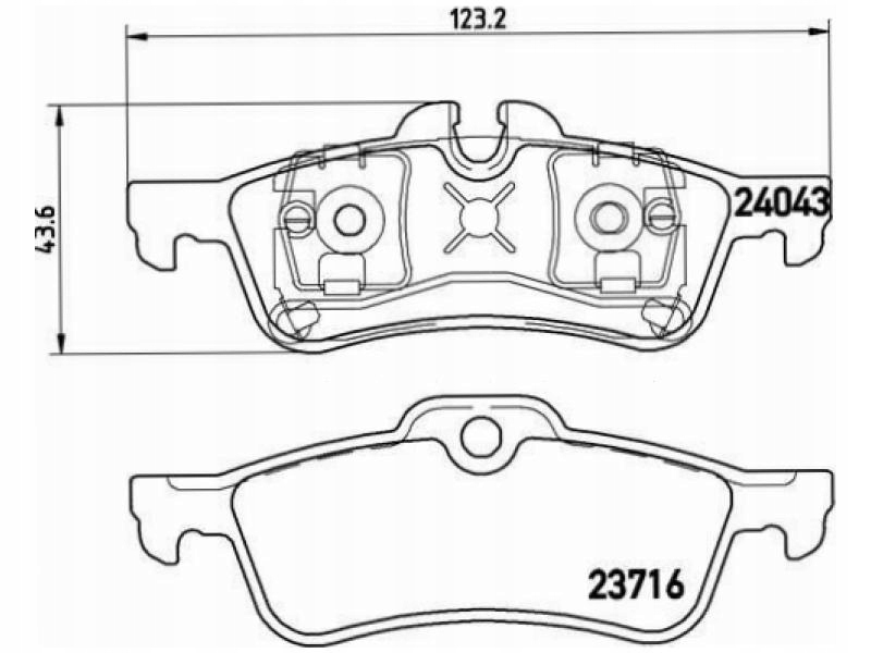 фото №2, Гальмівні колодки задня mini mini r50 r53 1.4 1.6 01-06 r52 1.6 04-08 r56 1.6 12-13
