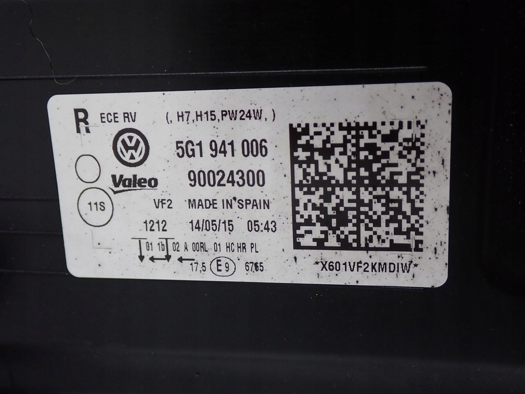 фото №13, Kompletny перед капот лампи бампер europa vw volkswagen golf vii 7 15r