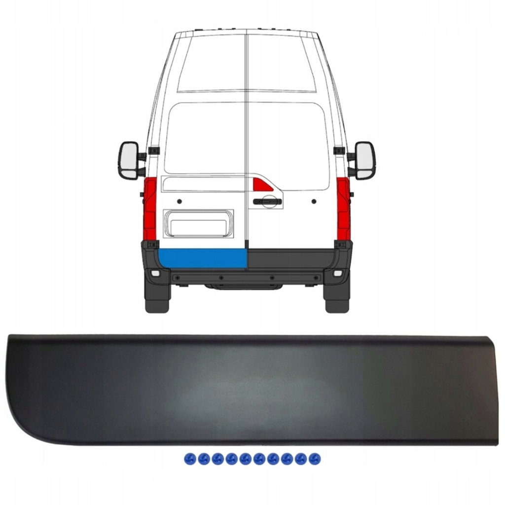 фото №1, Renault master opel movano молдинг дверь левая задняя