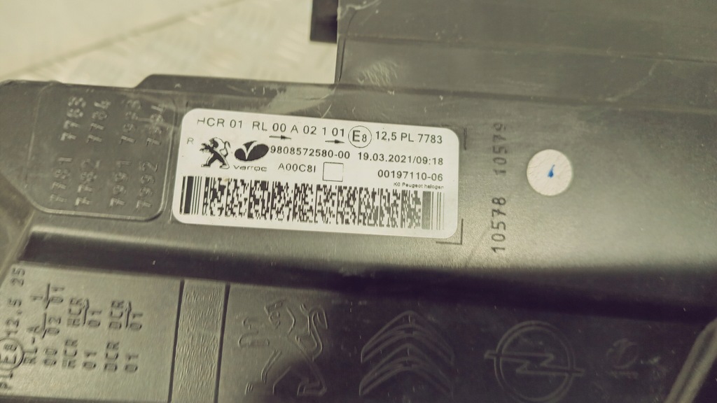 фото №11, Лампа peugeot expert iii iv traveller 16-23 9808572580 оригинал europa