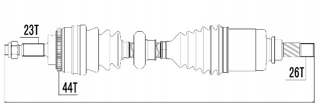 Приводной вал левая renault kangoo 1.5dci 2005- Цена