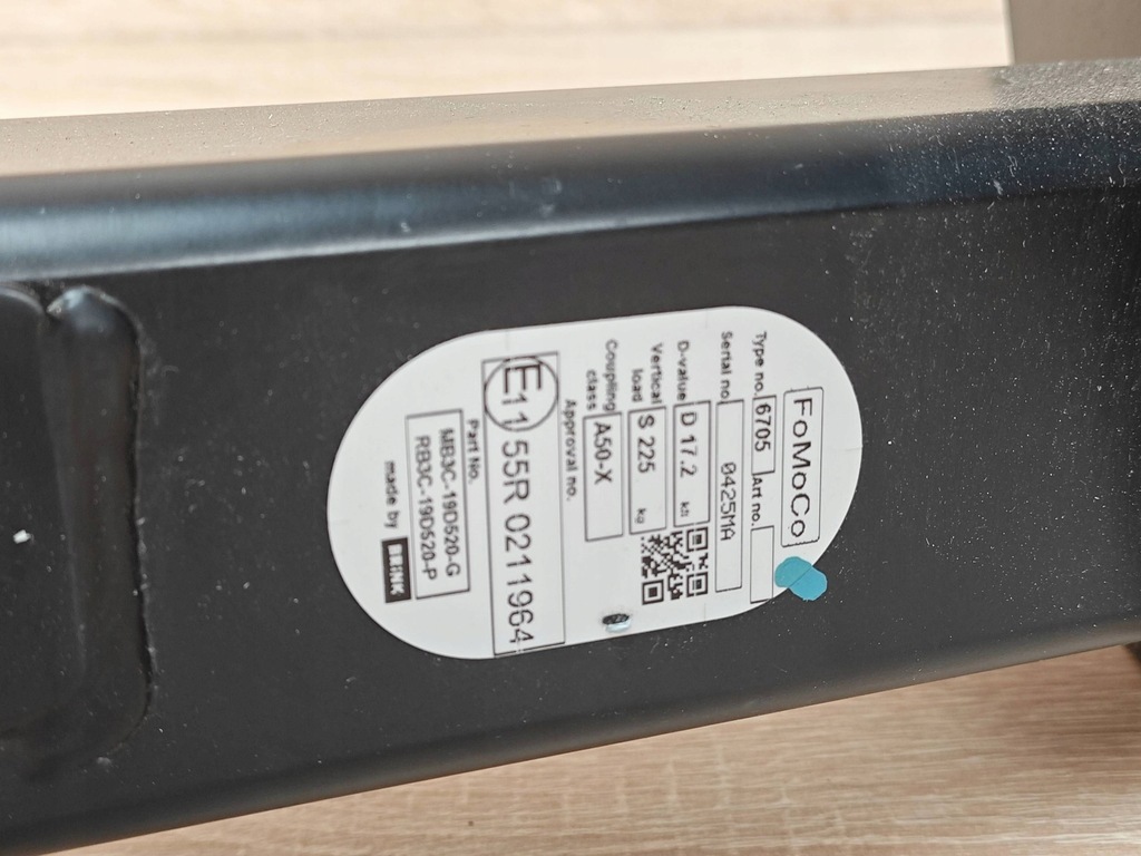 фото №12, Оригинальный hak буксировочный vw amarok ii ranger vi mb3c19e544ge 15km