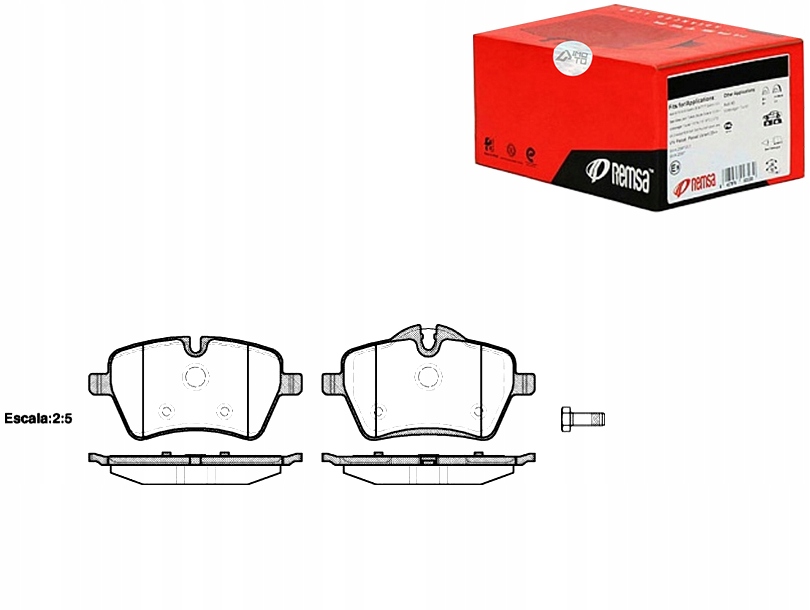 фото №1, Remsa гальмівні колодки гальмівні mini mini works r50. r53