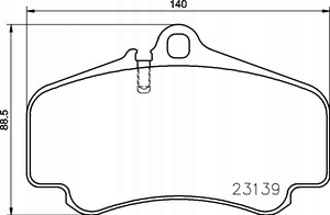 фото №1, Тормозные колодки mintex mdb2039 m1166 porsche 911 996 997